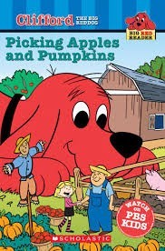 clifford picking apples and pumpkins