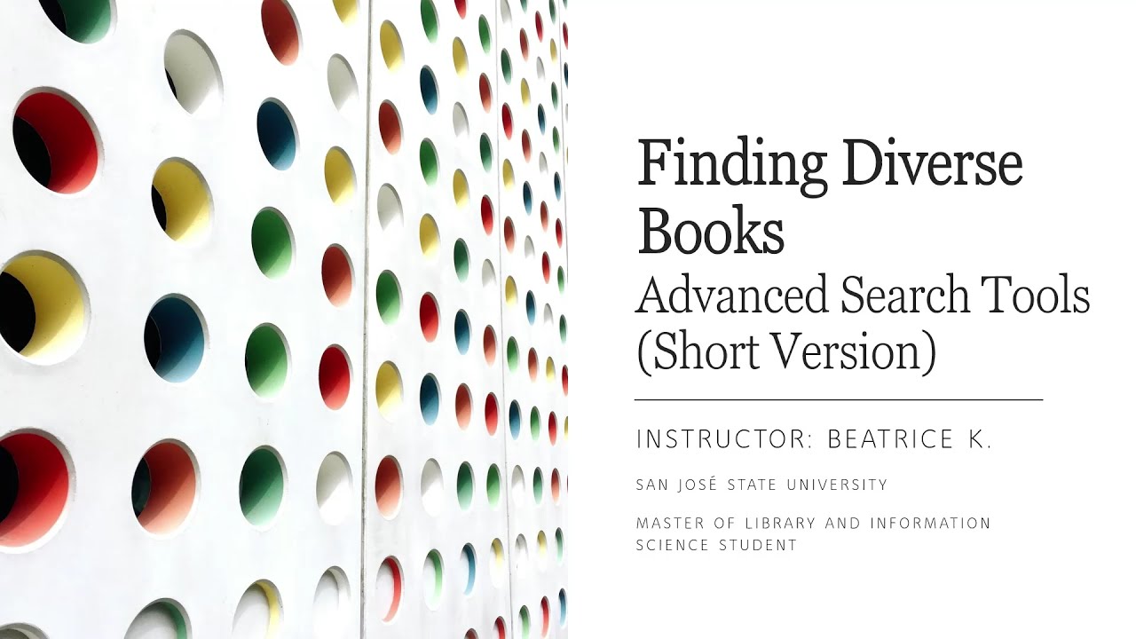 Finding Diverse Books (Advanced Search)